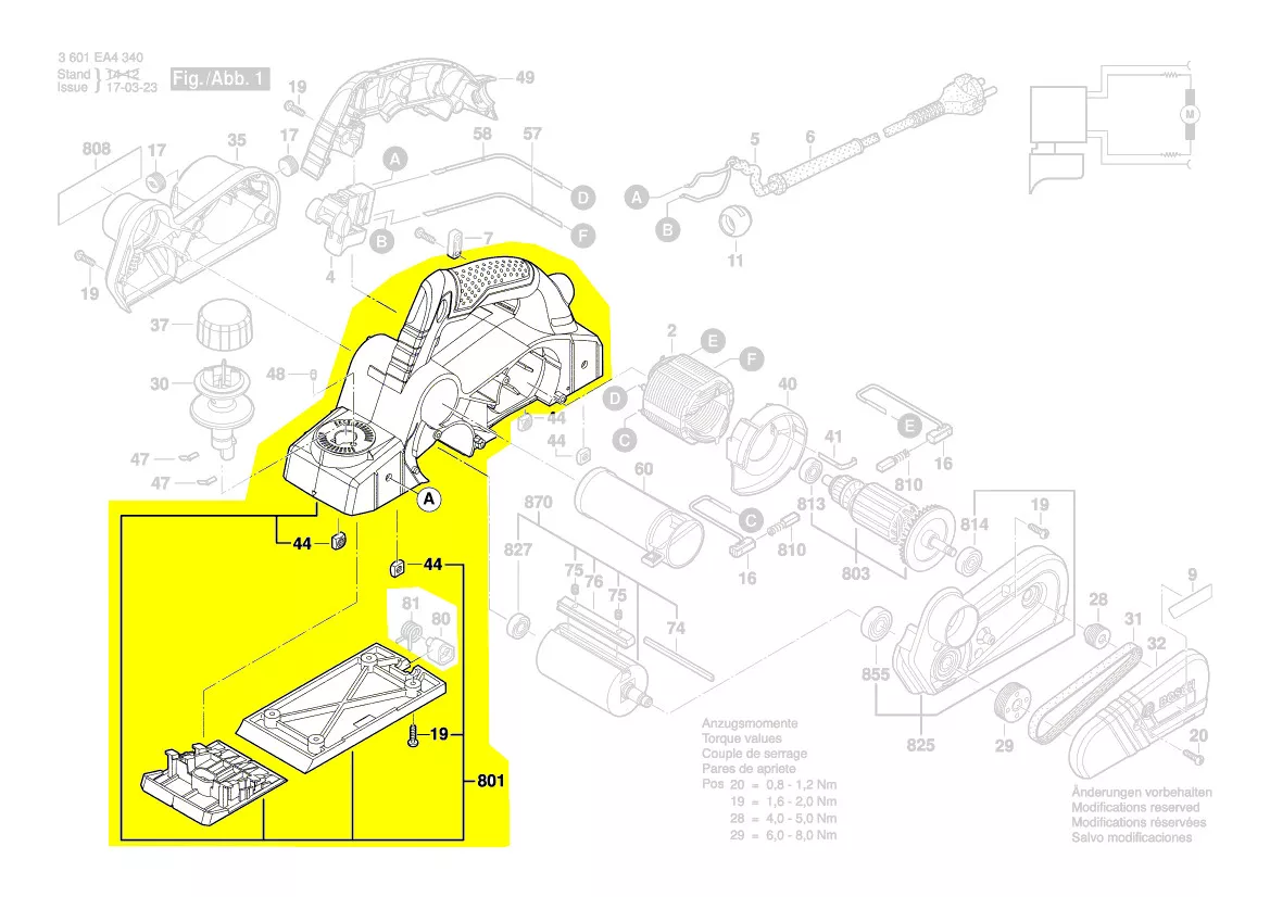 Carter réf. 2 609 199 975 Bosch